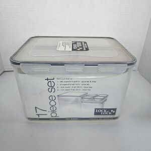 Lock & Lock Set Of 17 Multi-Use Nesting Storage Containers & Lids Vintage NOS 
